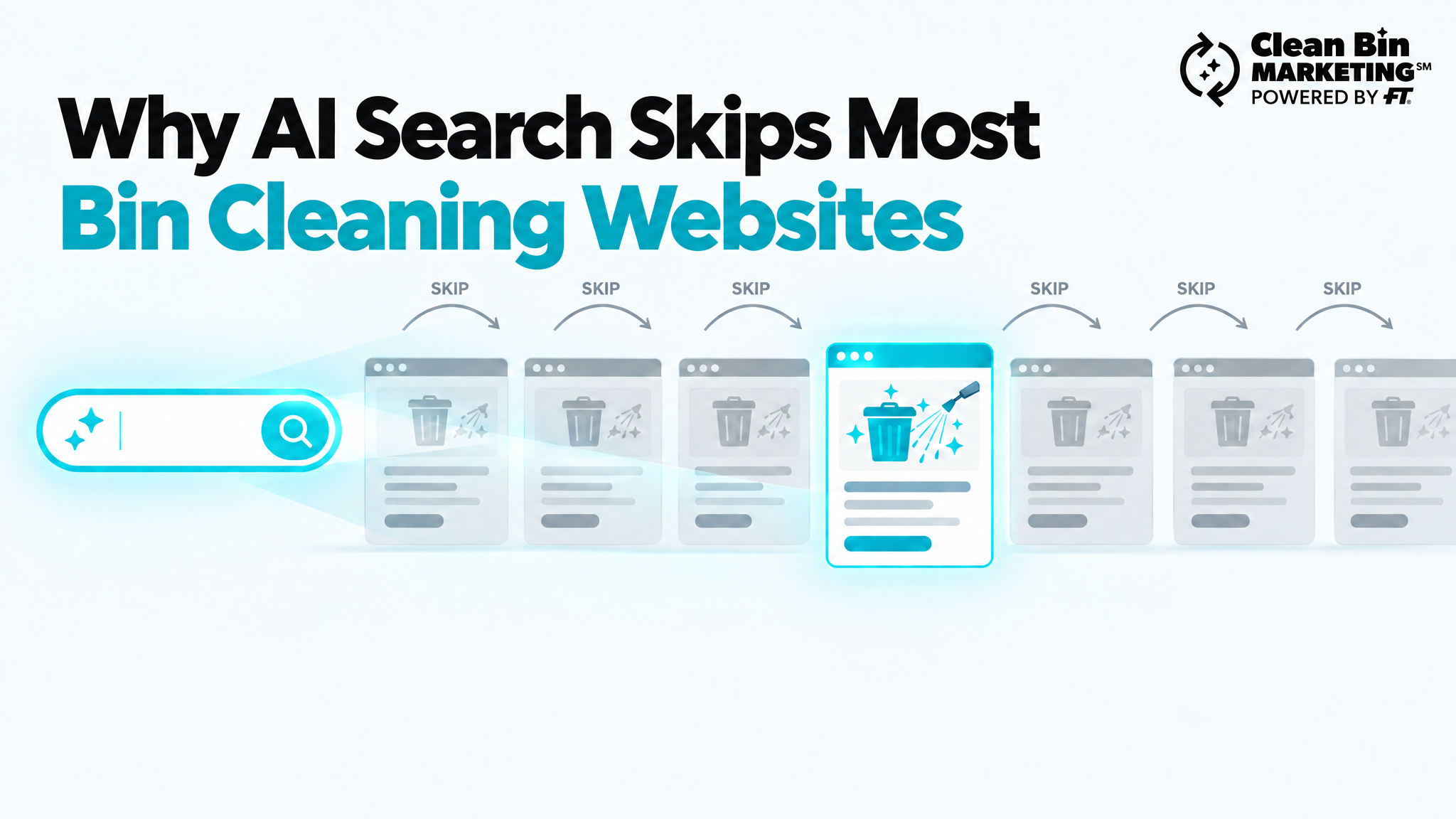 Why AI Search Skips Most Bin Cleaning Websites Graphic